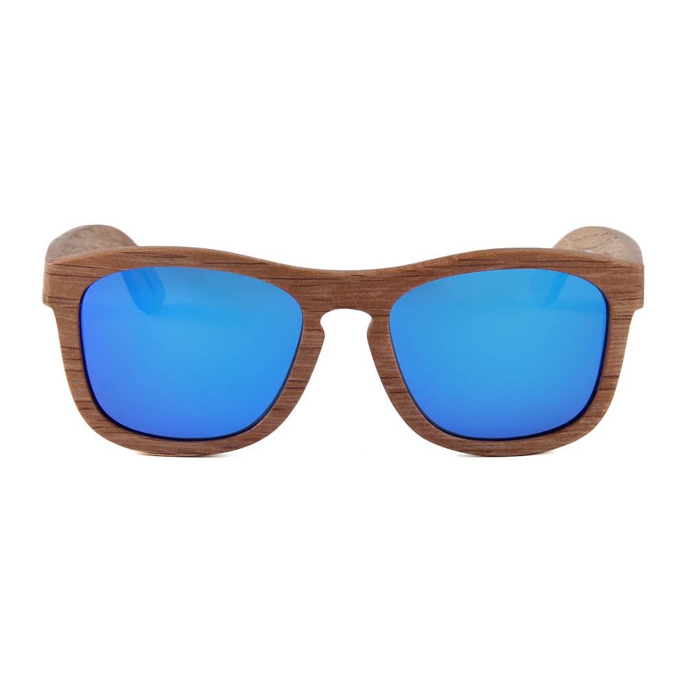 Real Zebra All Wood Jacks Sunglasses by WUDN