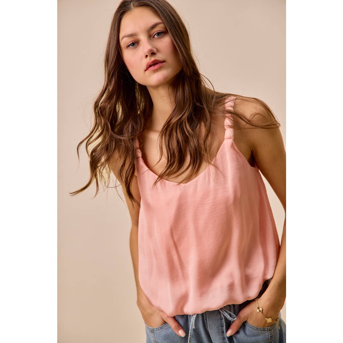 Bubble Hem Tank Top