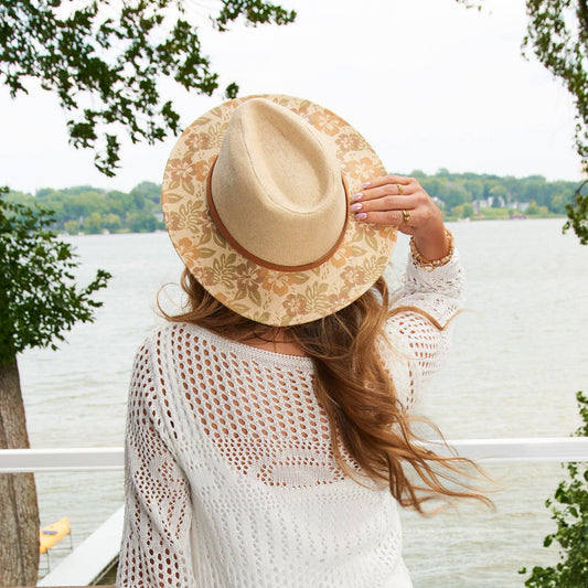 Floral Panama Hat