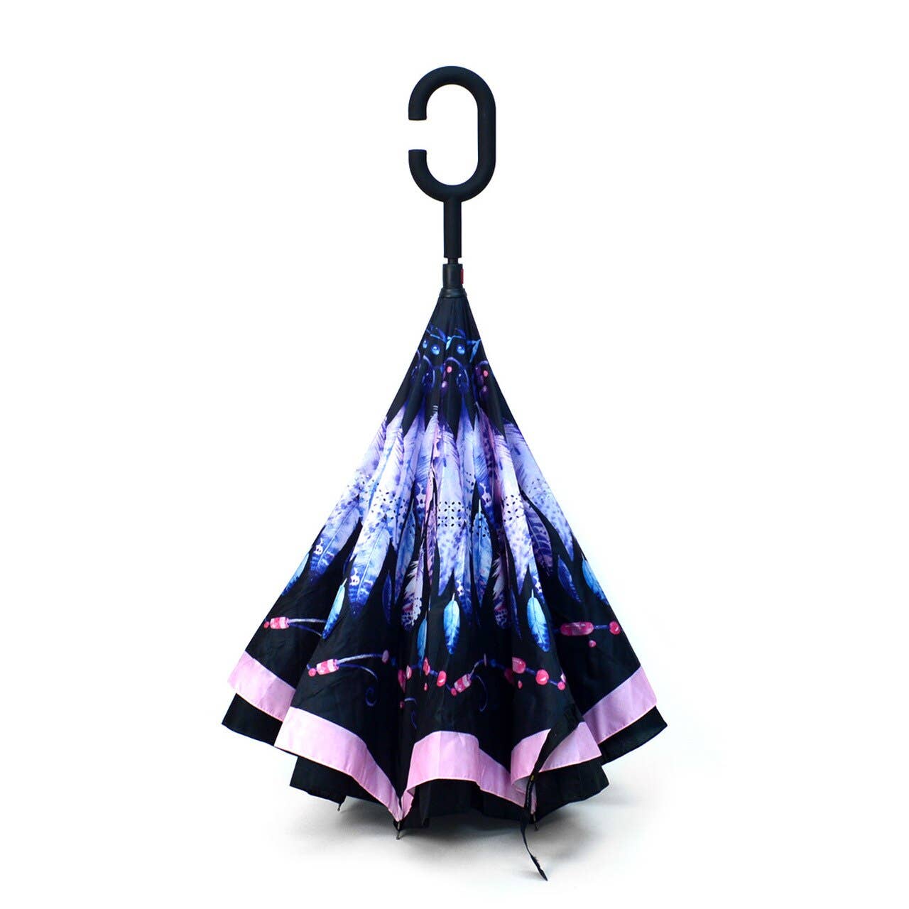 Feather Double Layer Inverted Umbrella