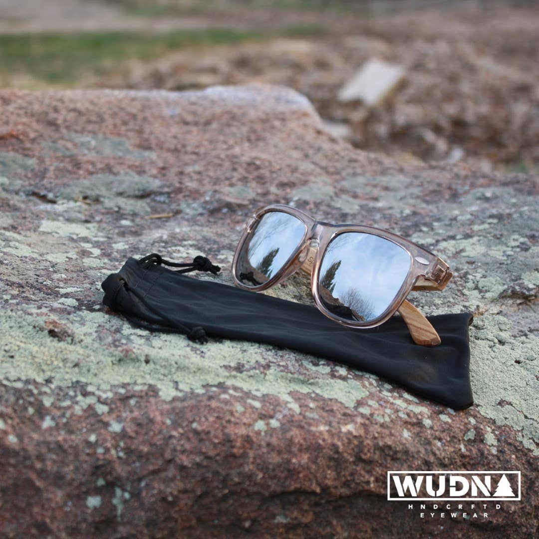 Real Wood Sunglasses - Grey Zebra Wood Wanderers