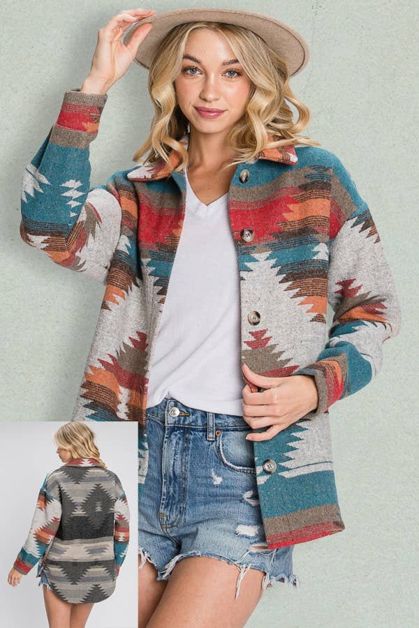 Aztec Contrast Jacket