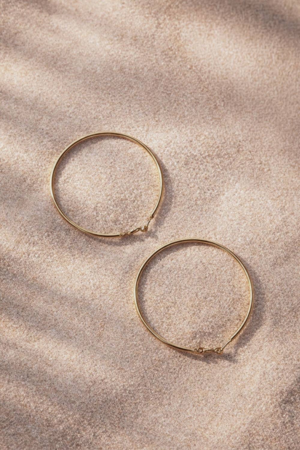 Luxe Gold XL Thin Hoops