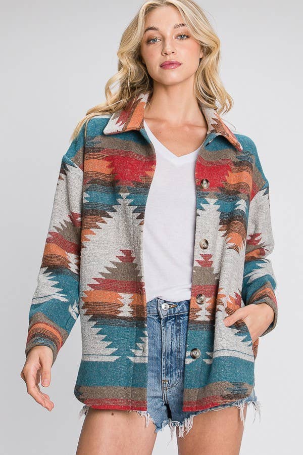 Aztec Contrast Jacket