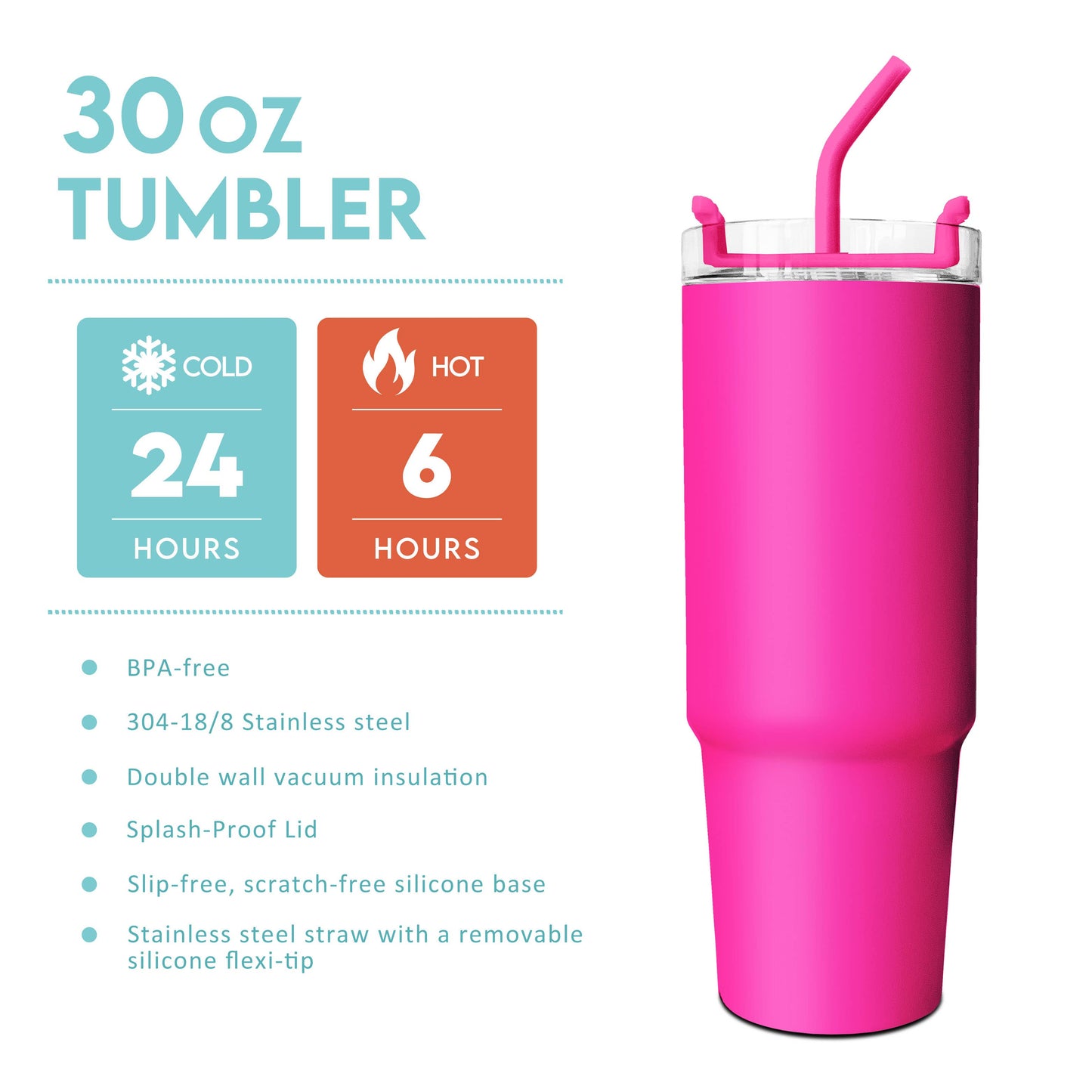 30oz Cup with Straw - Mountain & Tree Design
