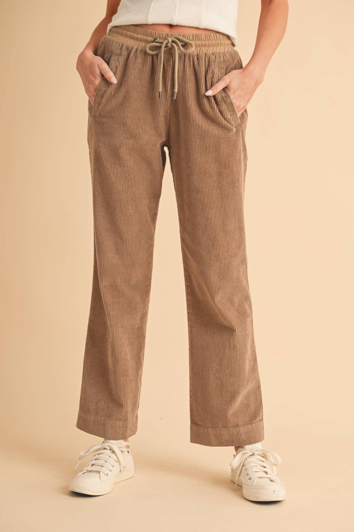 Corduroy Drawstring Pants