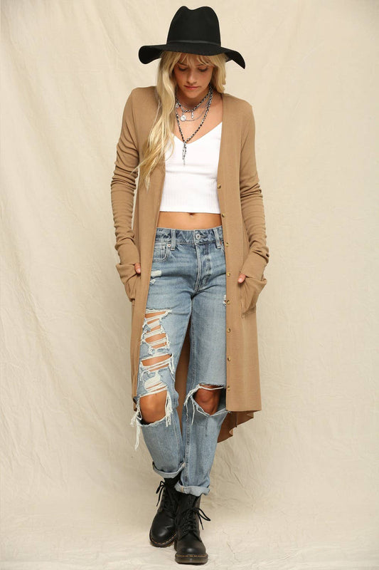 Lightweight Button Up Duster