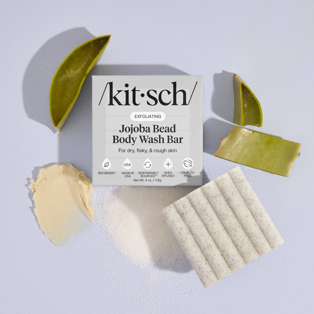 Jojoba Bead Exfoliating Body Wash Bar