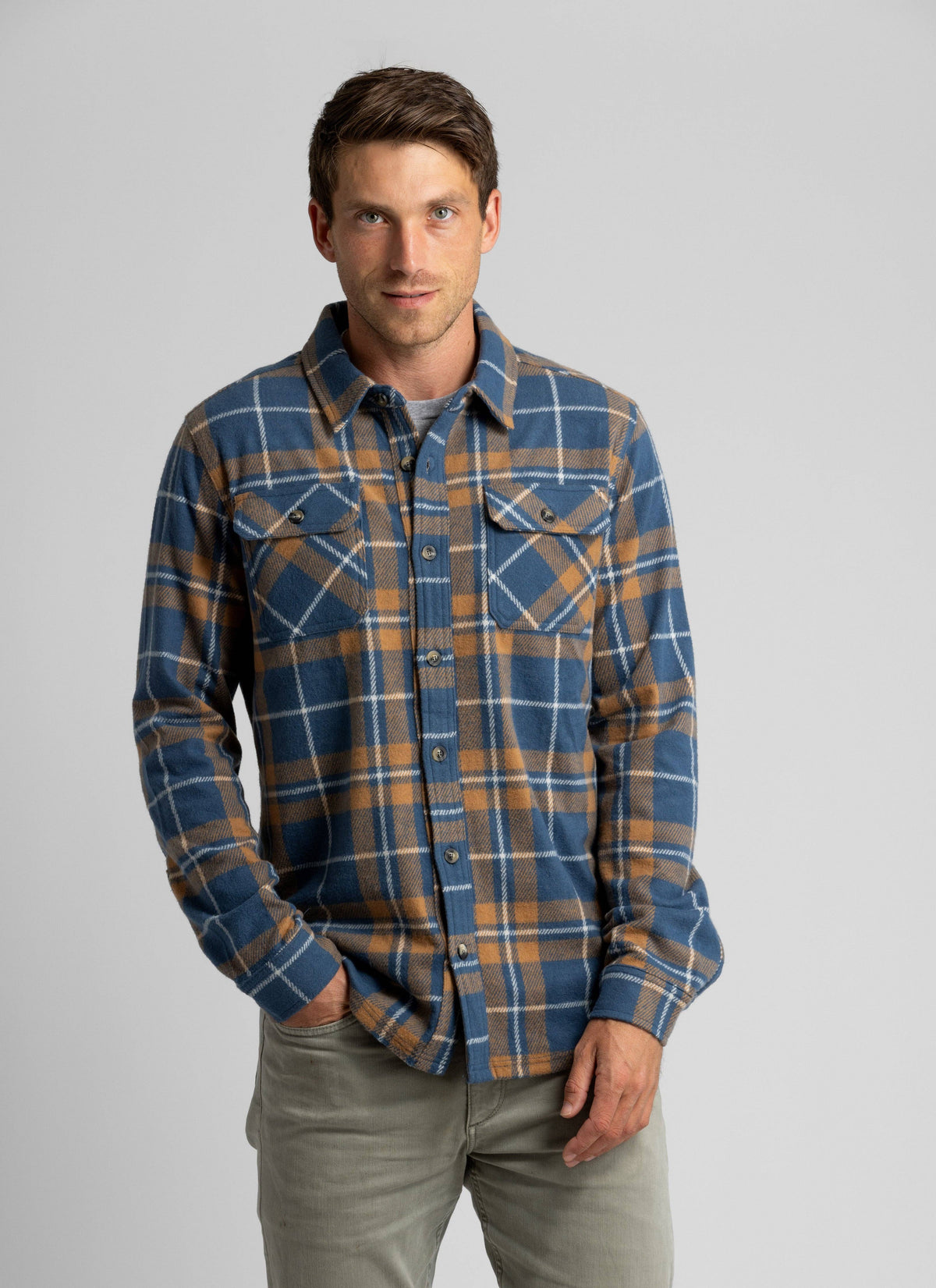 Men's Lichen Stretch Flannel Button Down