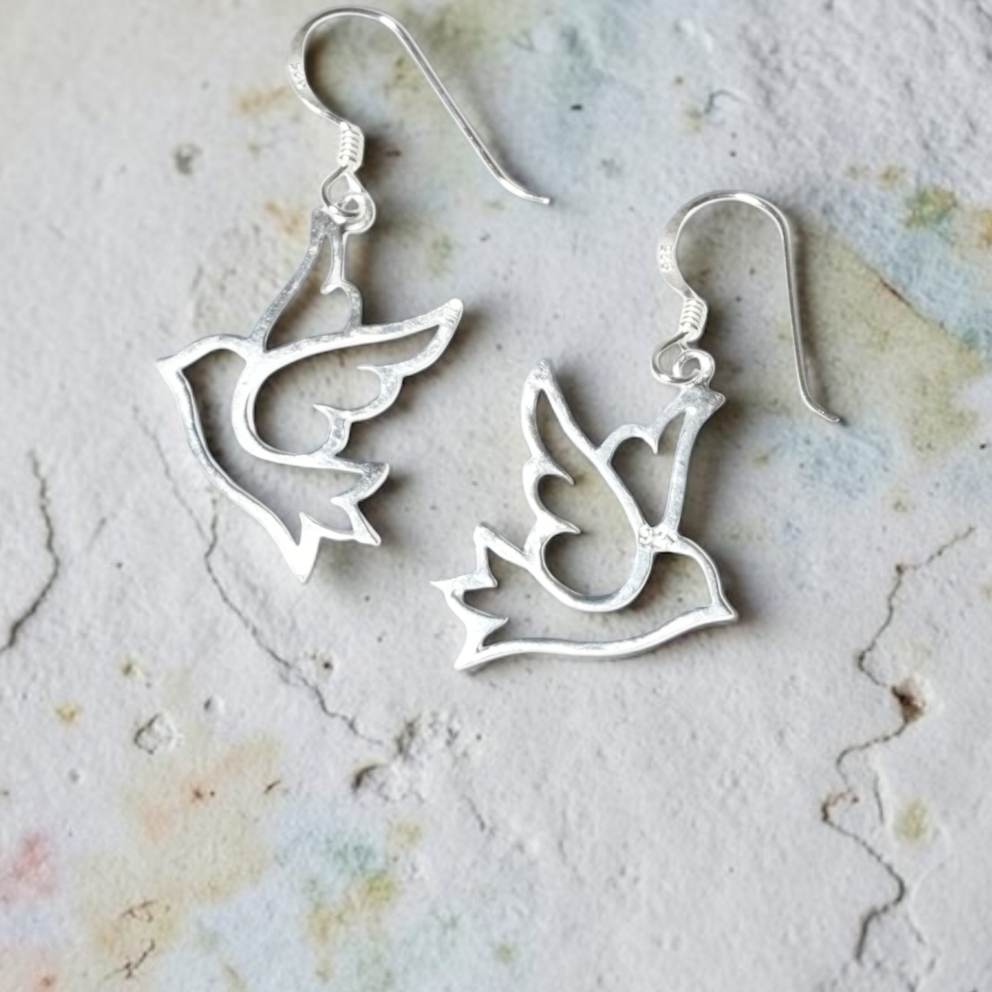 Sterling Bird earrings
