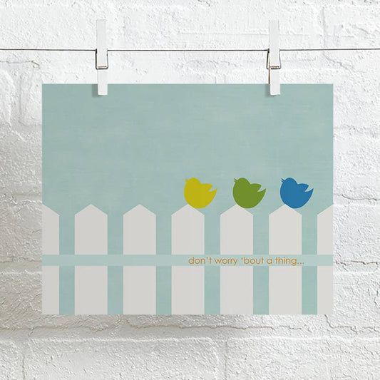 Bob Marley | Three Little Birds inspirational song lyric art