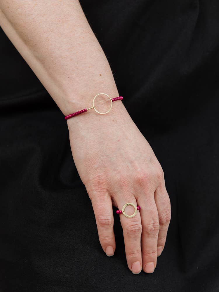 All Around Beaded Bracelet Mulberry
