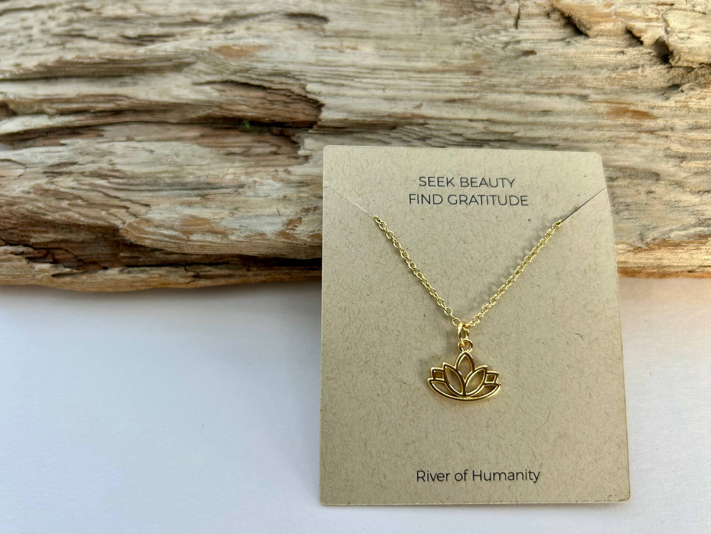 Golden Lotus Necklace  