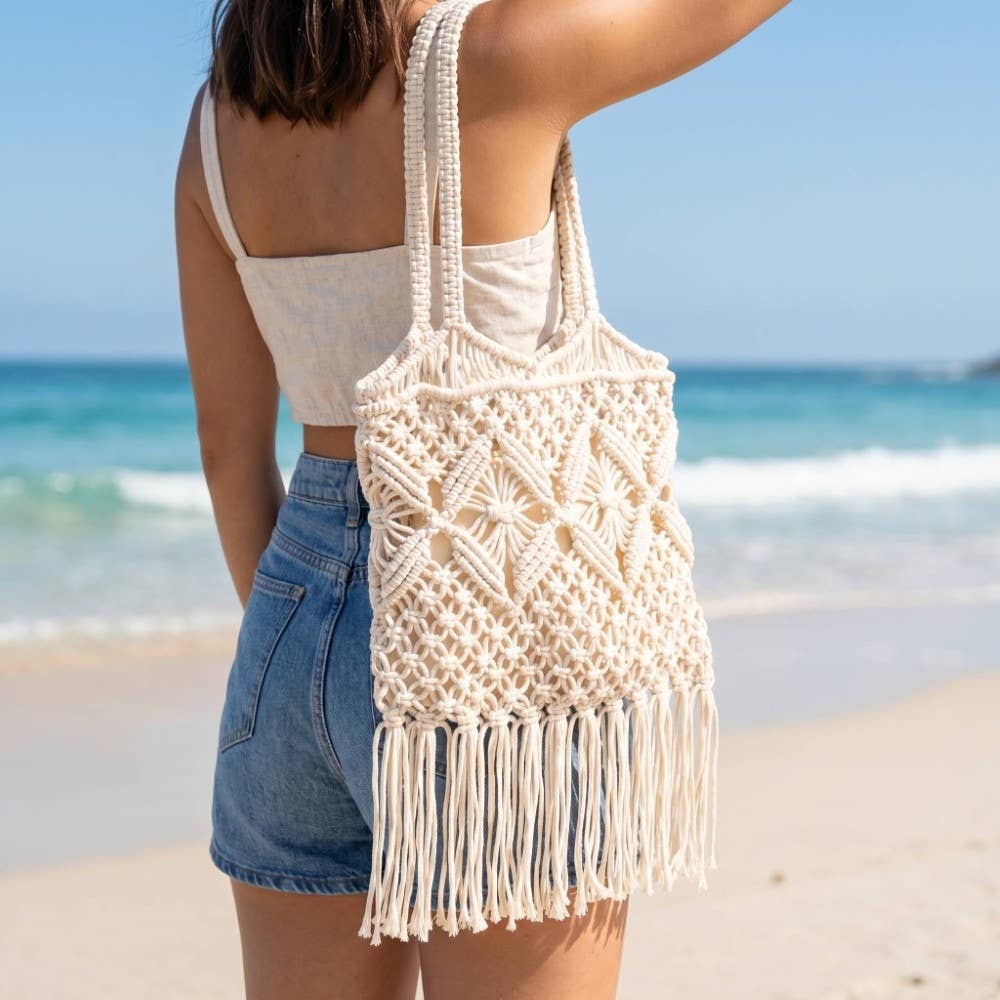 Intricate Woven Pattern Tote Bag