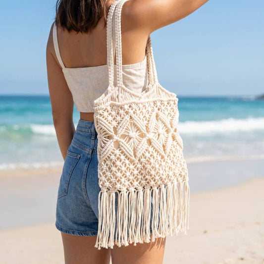 Intricate Woven Pattern Tote Bag