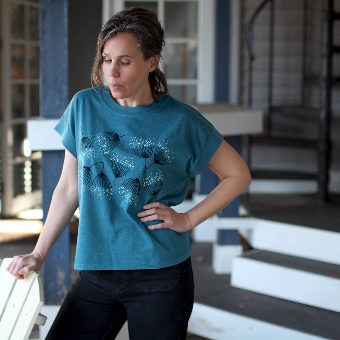 Eucalyptus Flowers Boxy Tee