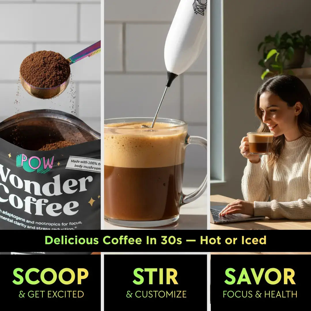 Wonder Coffee – Functional Mushroom Coffee (30 Servings)