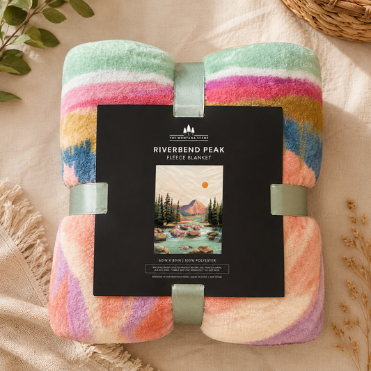 Riverbend Peak Lightweight Fleece Blanket