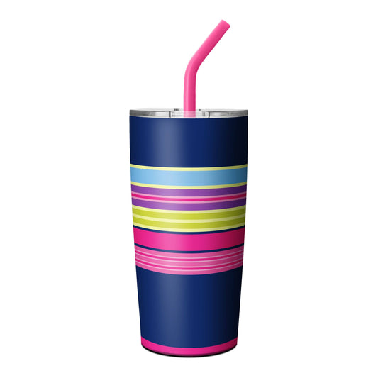 Colorful Stripe 20oz Metal Insulated Tumbler