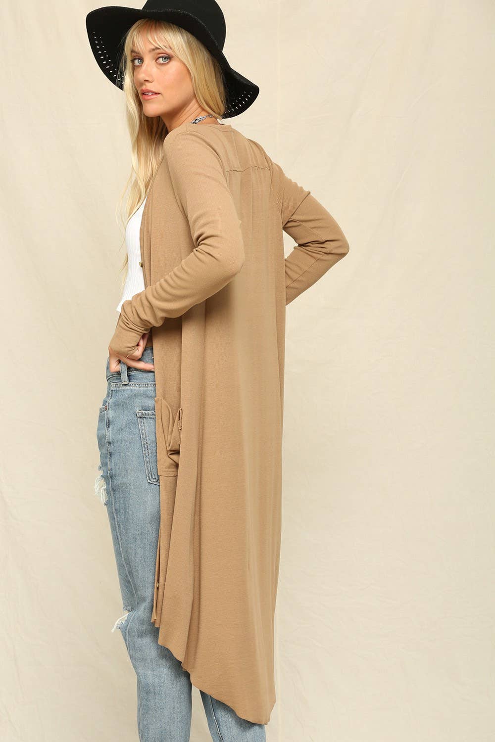 Lightweight Button Up Duster