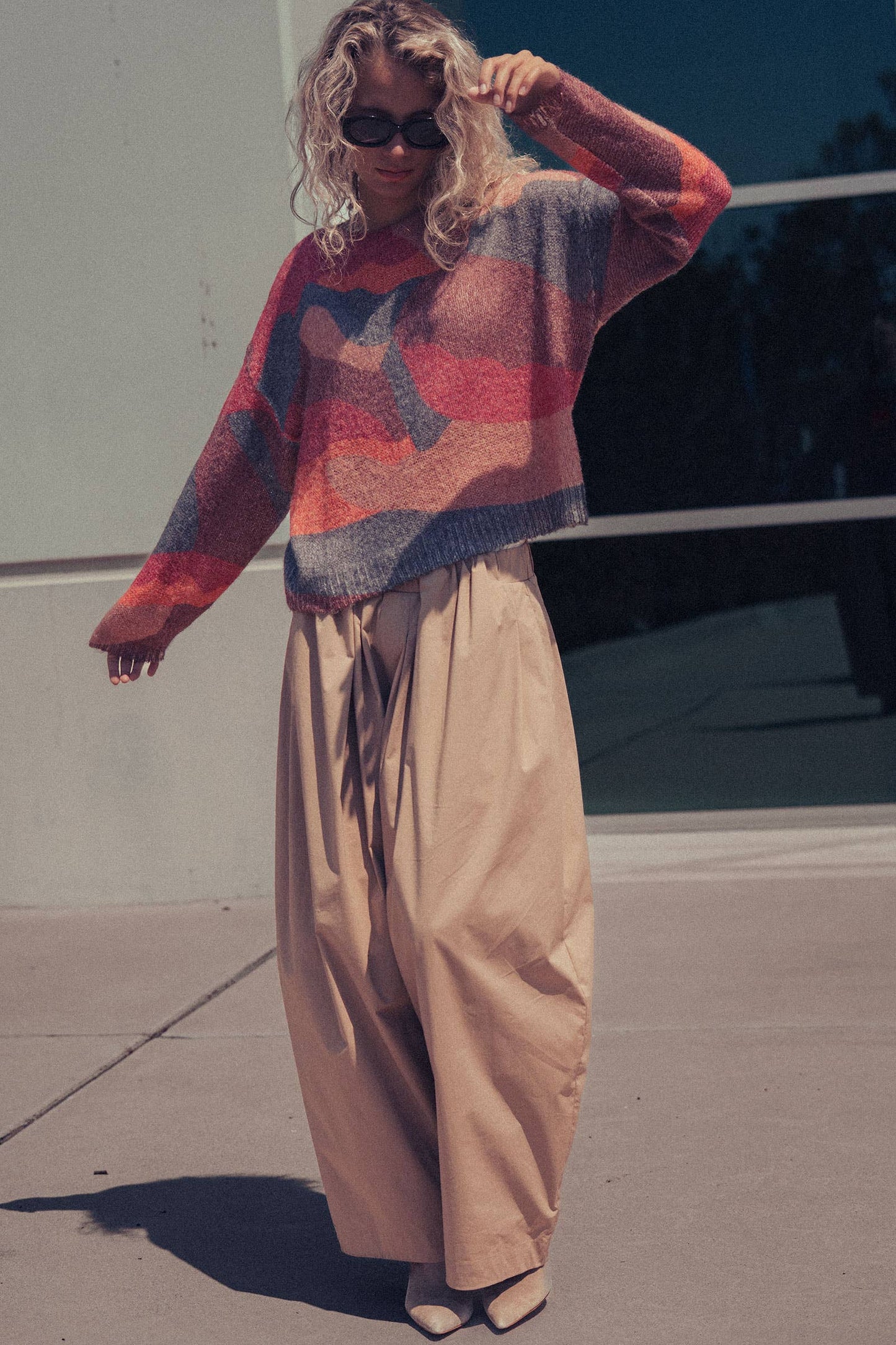 Abstract Knit Sweater