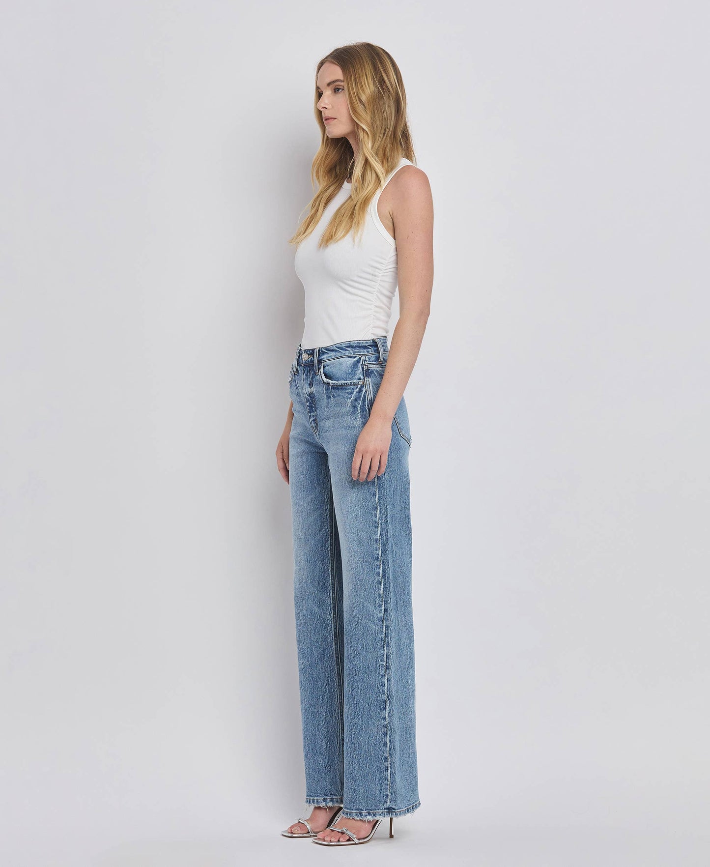 90'S Super High Rise Wide Jeans