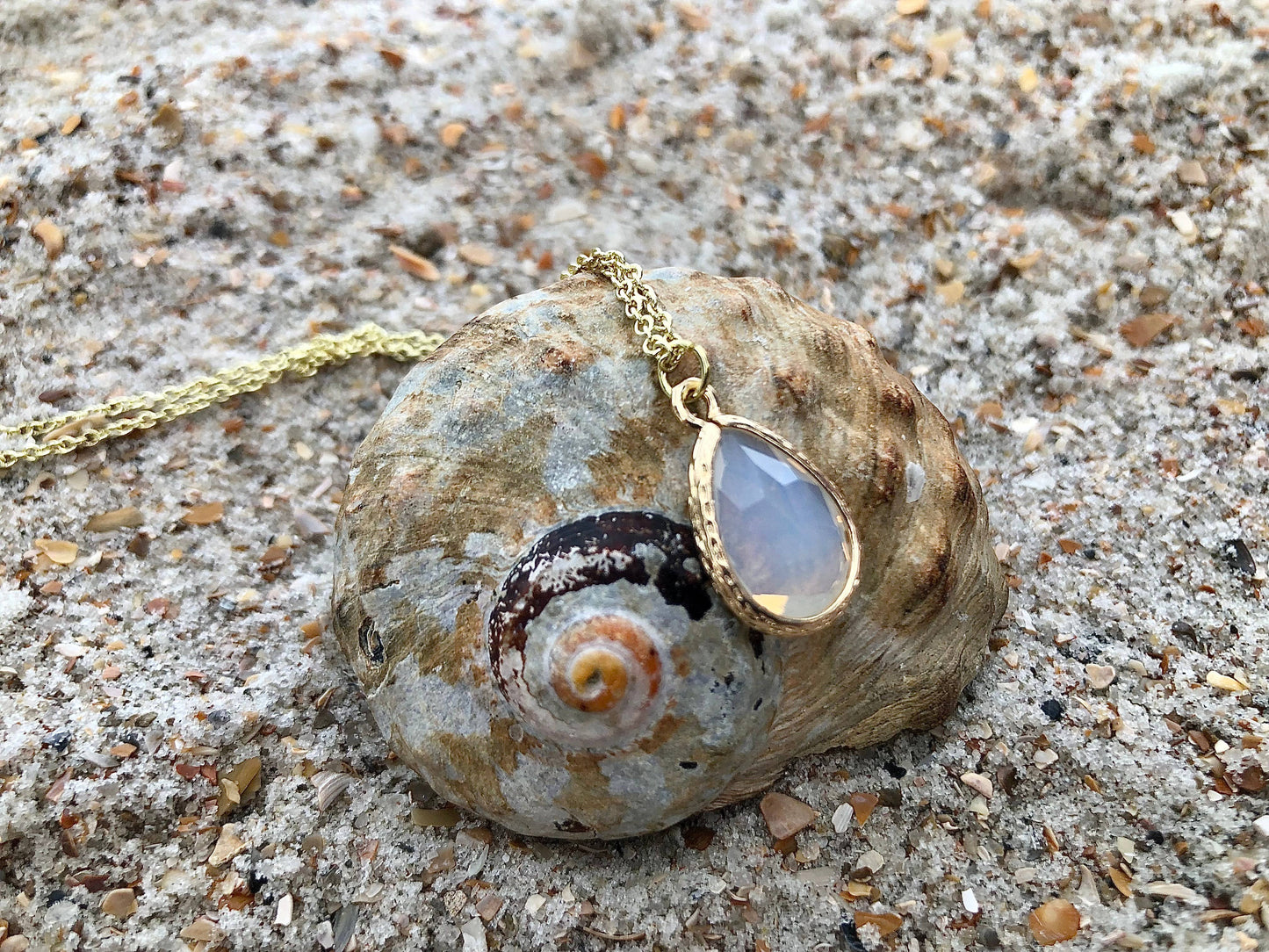 Opal Teardrop Necklace