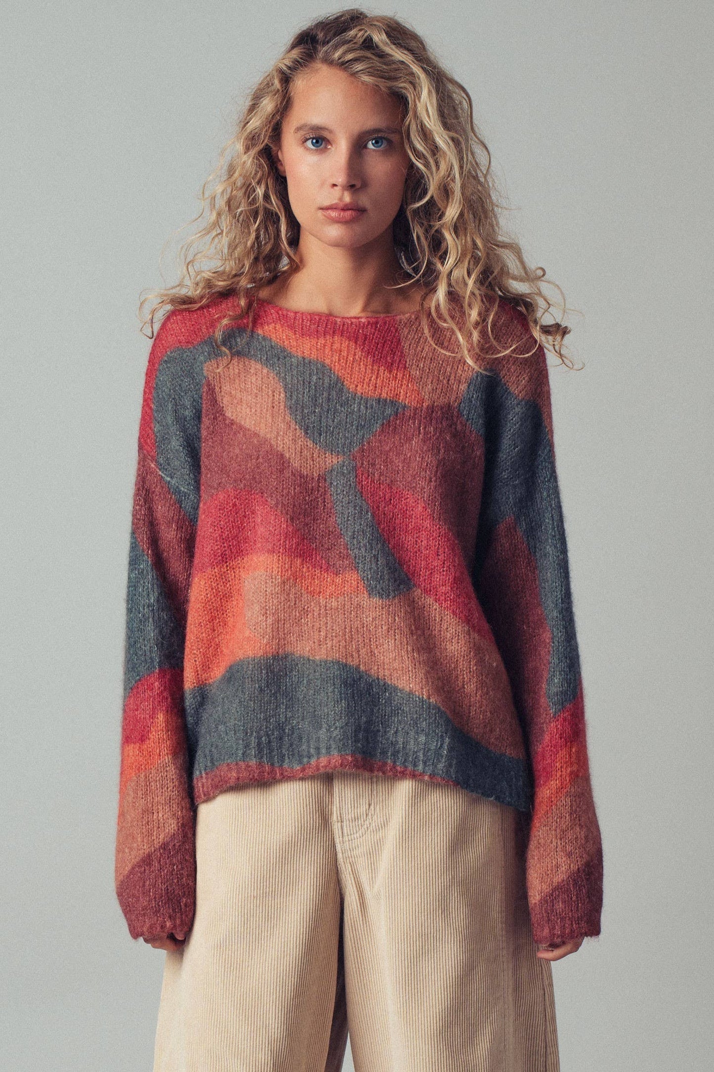 Abstract Knit Sweater