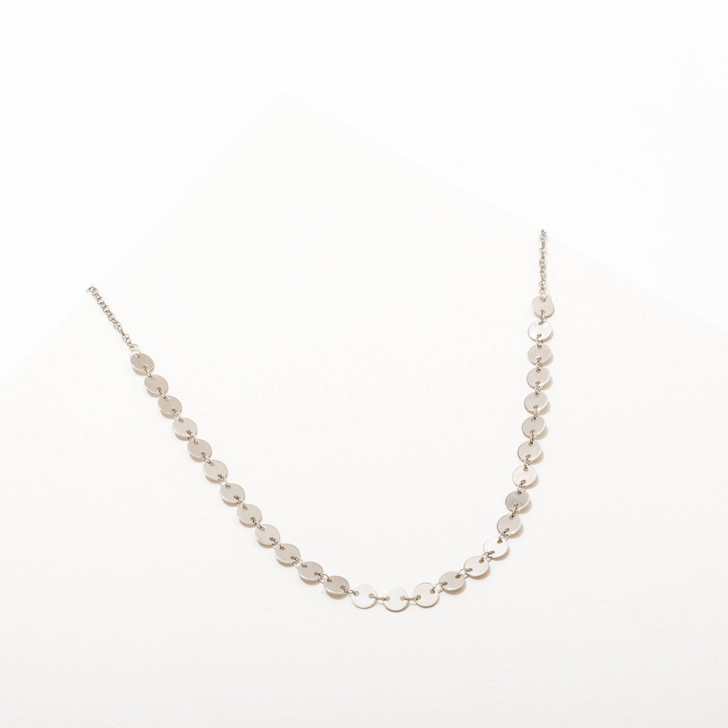 Candra Necklace in Circles in Silver