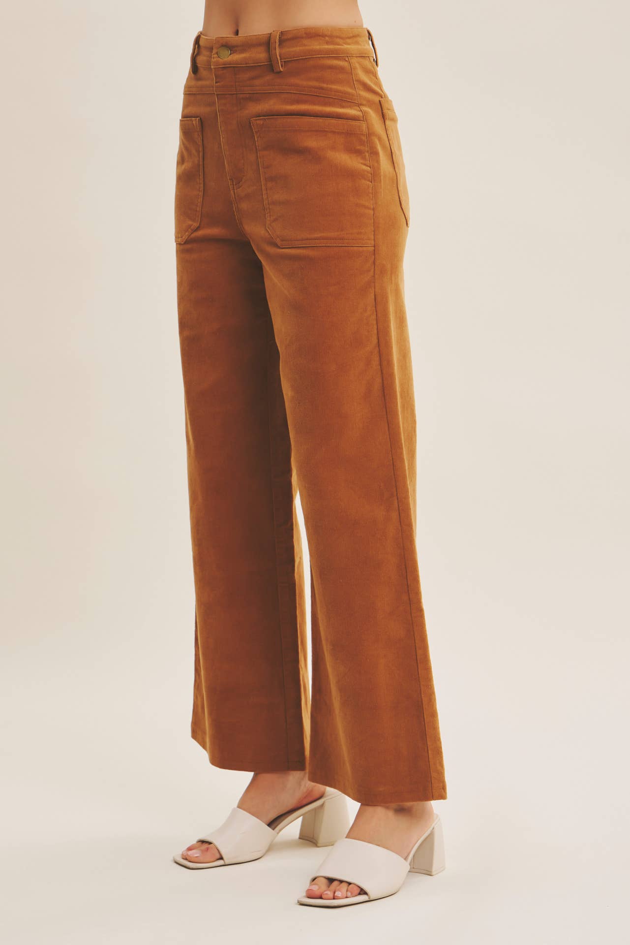 Chic Corduroy Wide-Leg Pants
