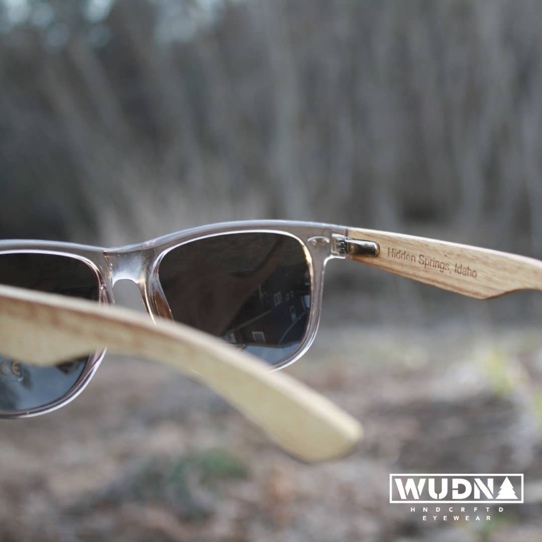 Real Wood Sunglasses - Grey Zebra Wood Wanderers