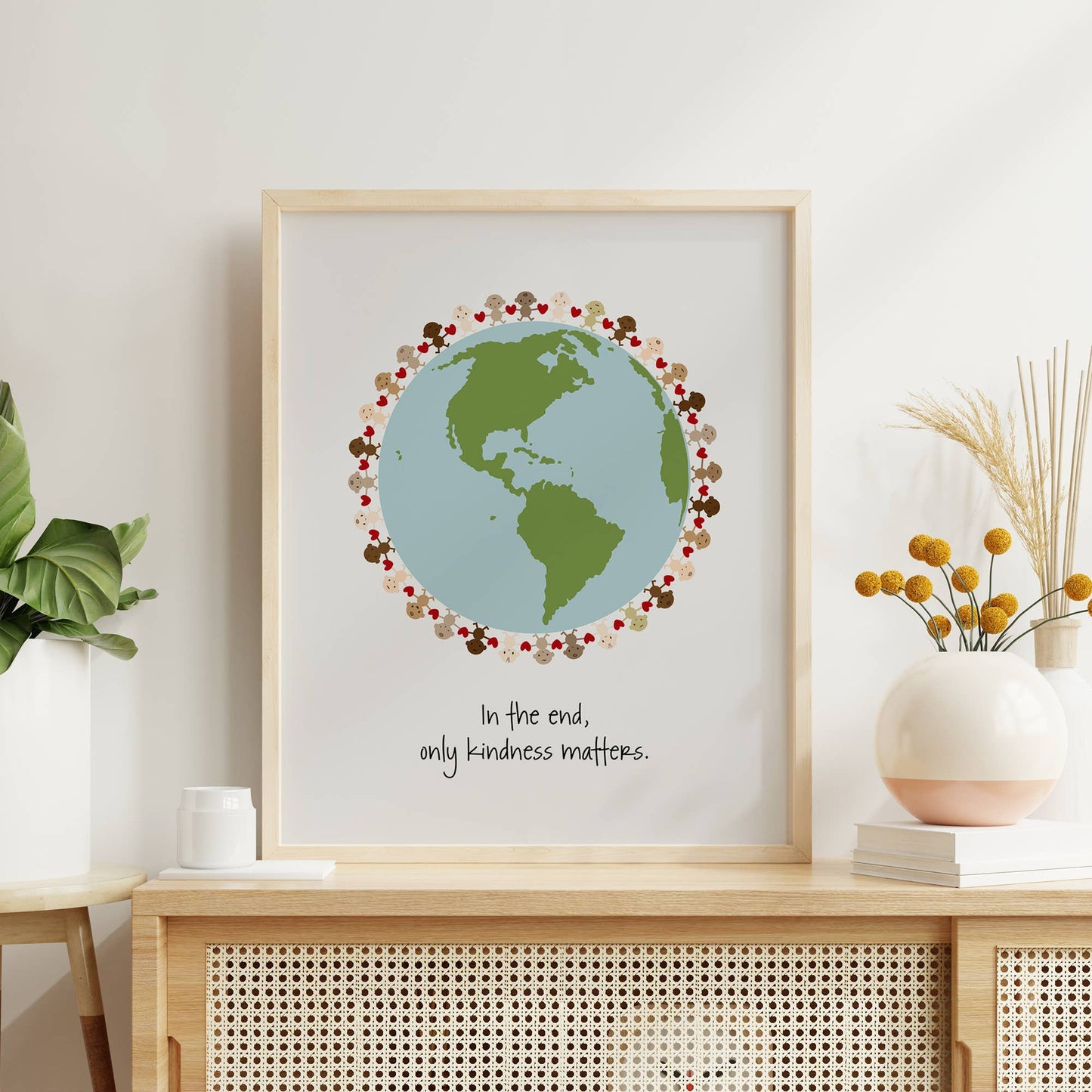 Jewel | Hands modern nursery song lyric music wall art