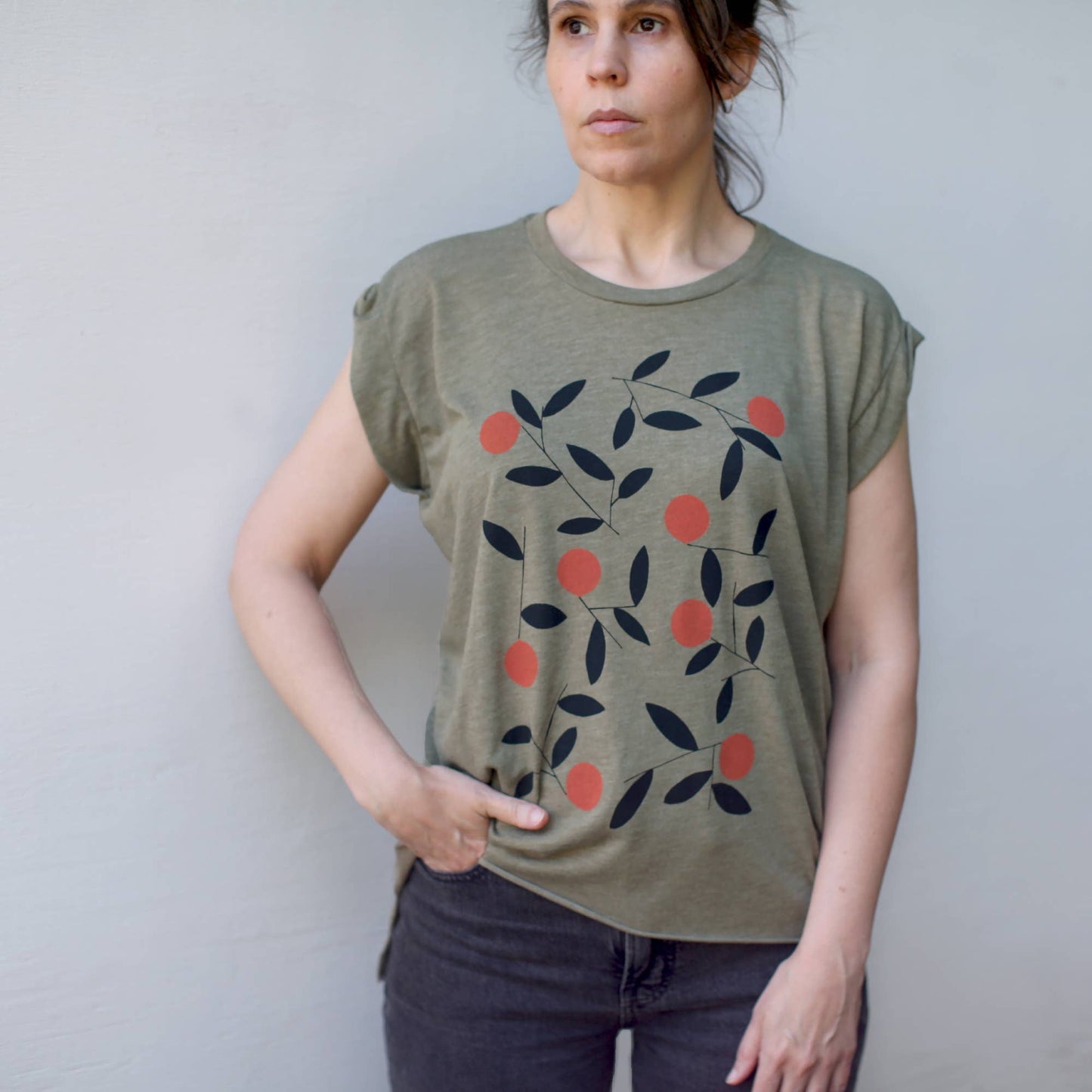 Citrus Season Muscle Tee