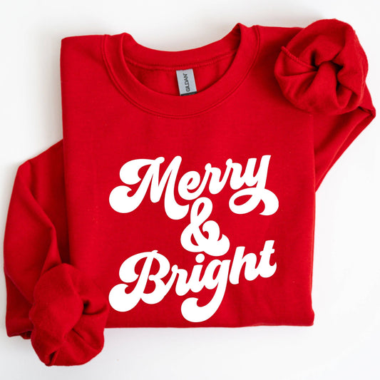 Merry and Bright Classic Christmas Sweatshirt