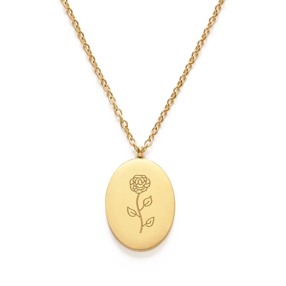Birth Flower Necklace
