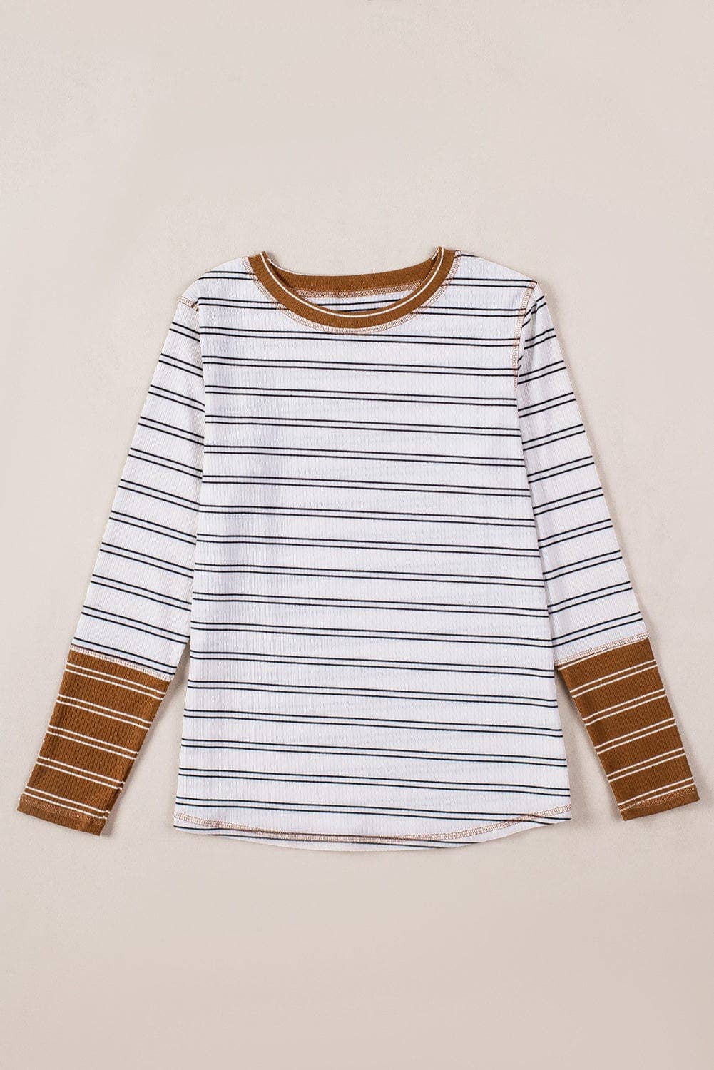 Haisley Striped Color Block Top