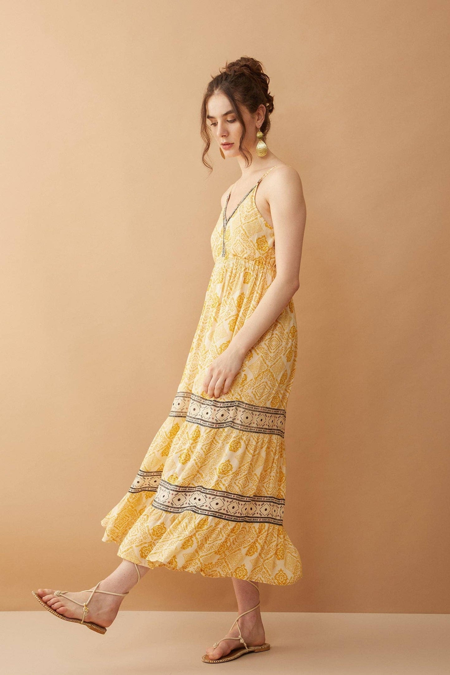 V-Neck Long Dress