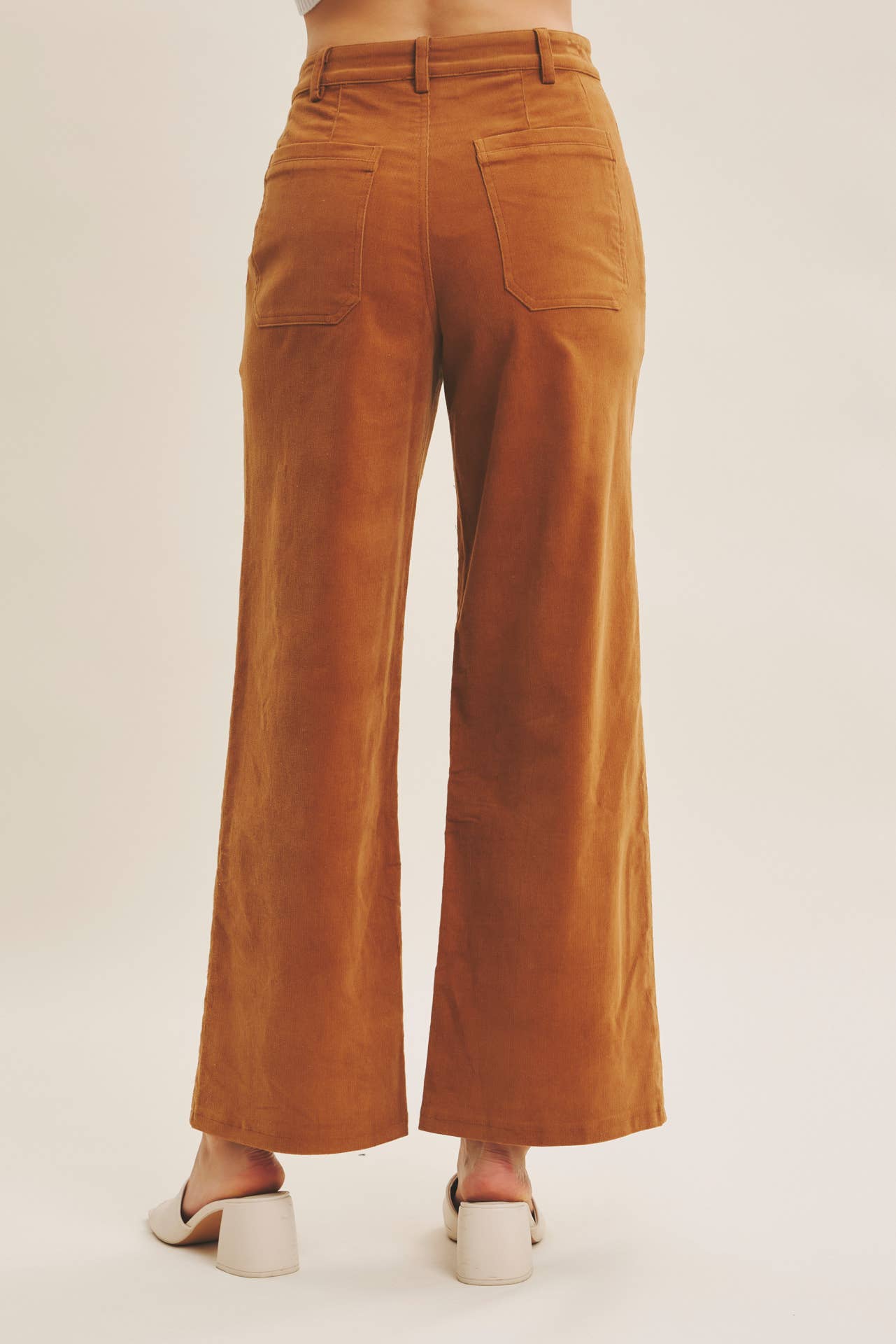 Chic Corduroy Wide-Leg Pants