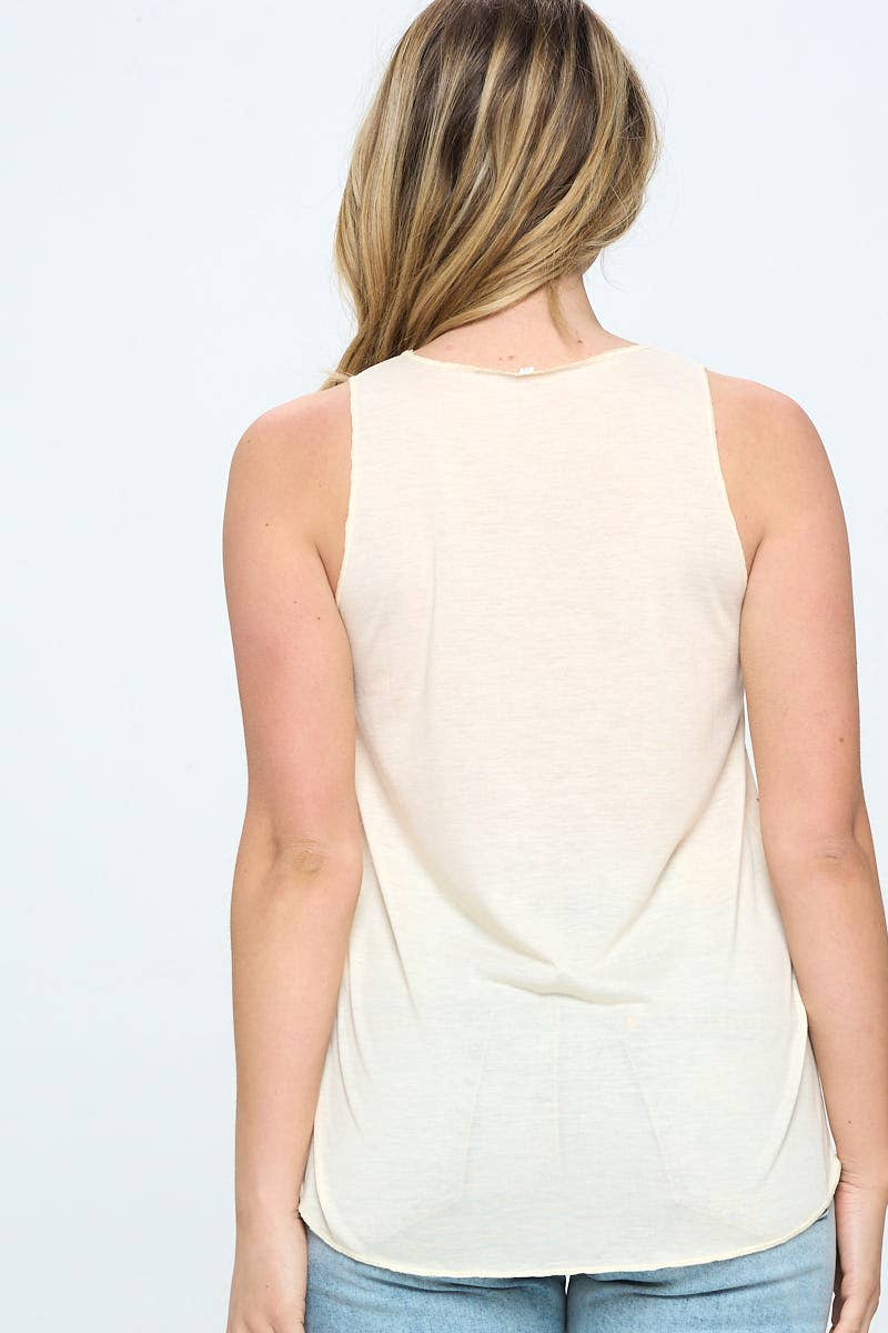 Fox Print Tank Top