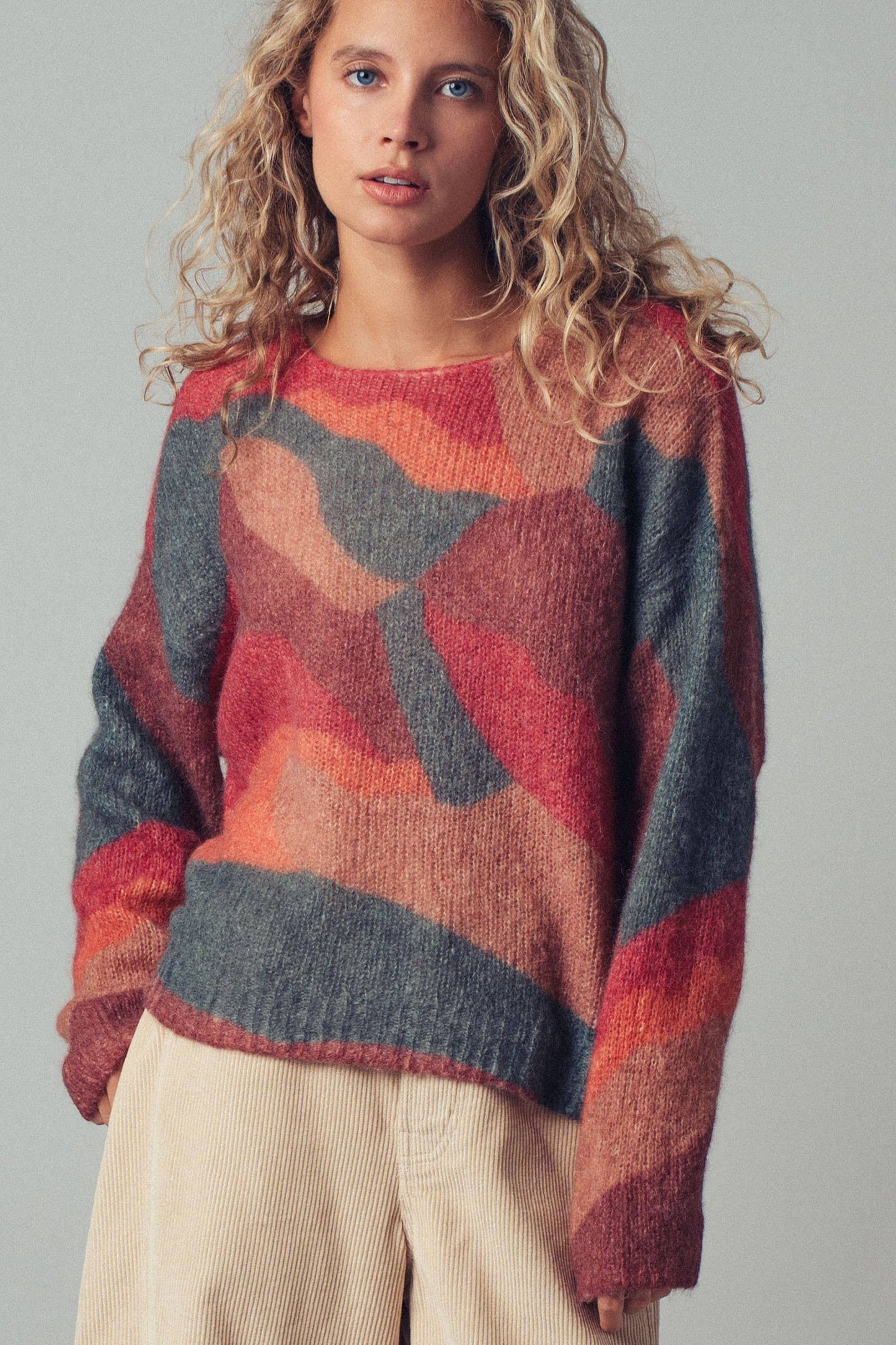 Abstract Knit Sweater