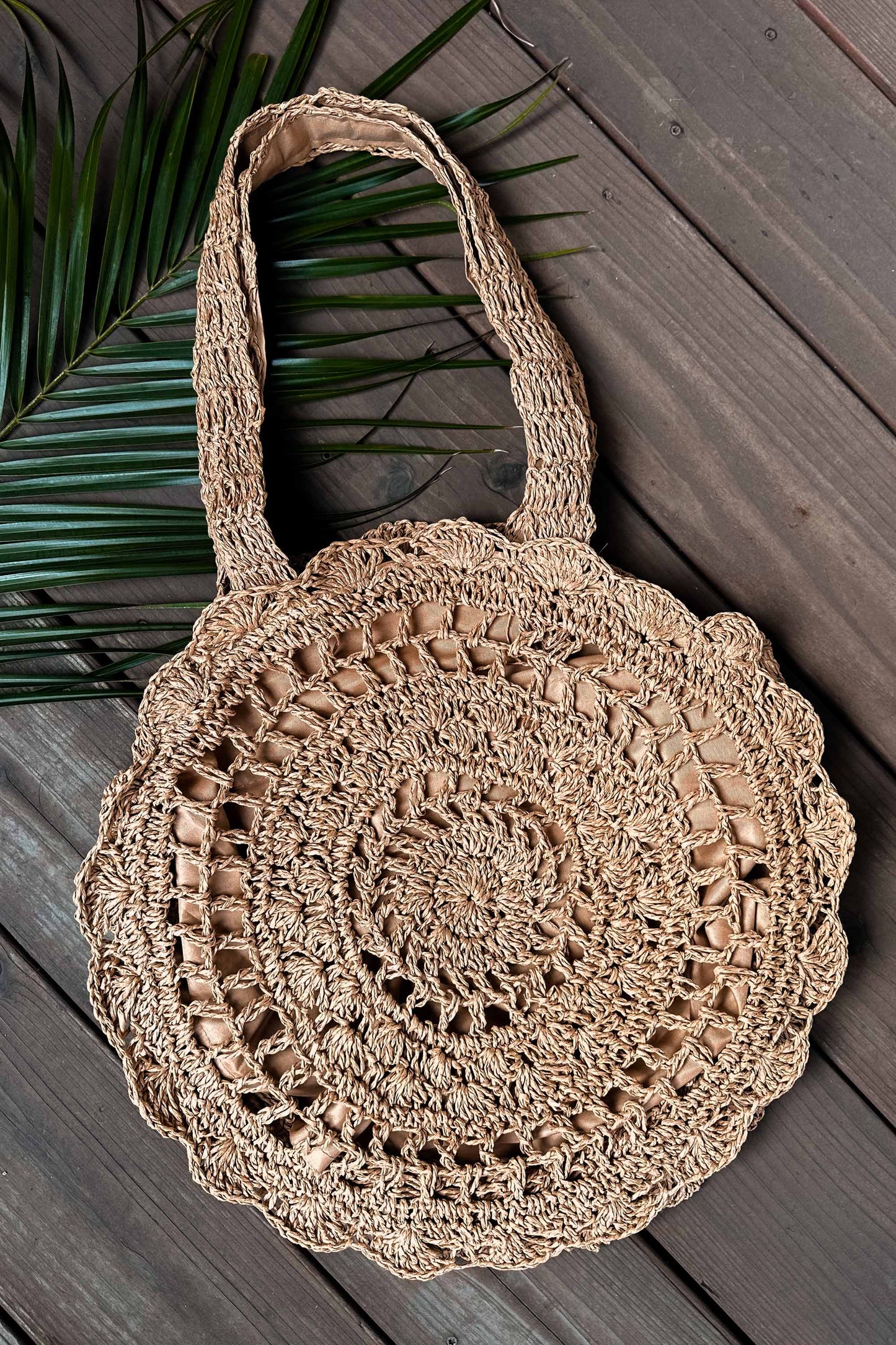 Summer Straw Tote Bag