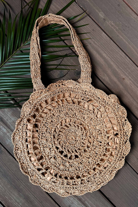 Summer Straw Tote Bag