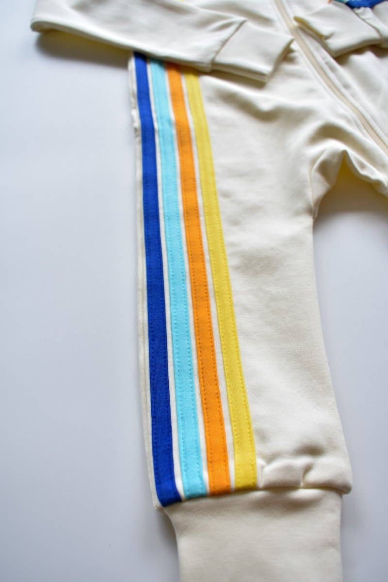 Cream Side Stripe Sleeper