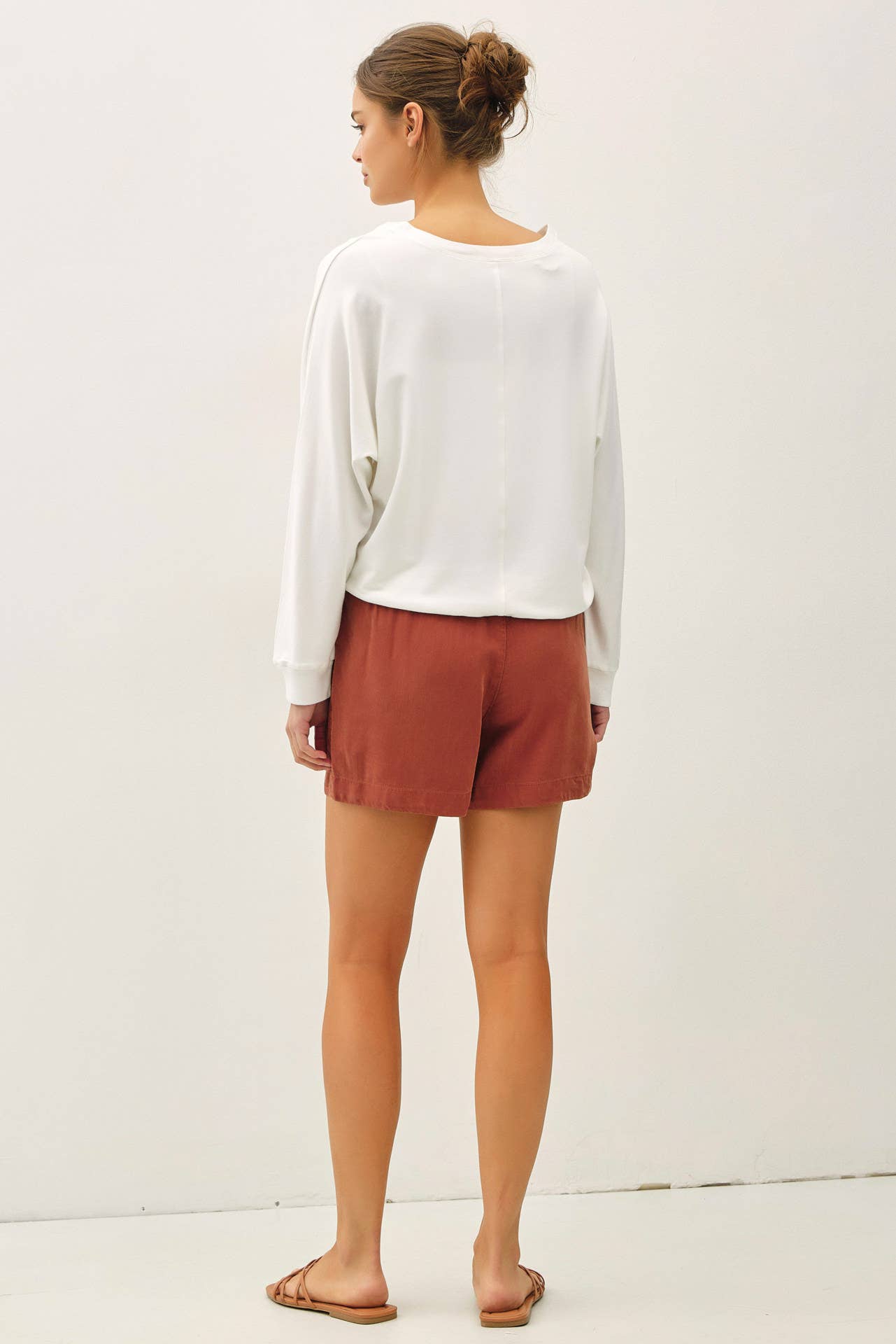 High Rise Tie Shorts