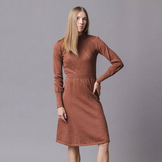 Organic Pointelle Sweater Dress