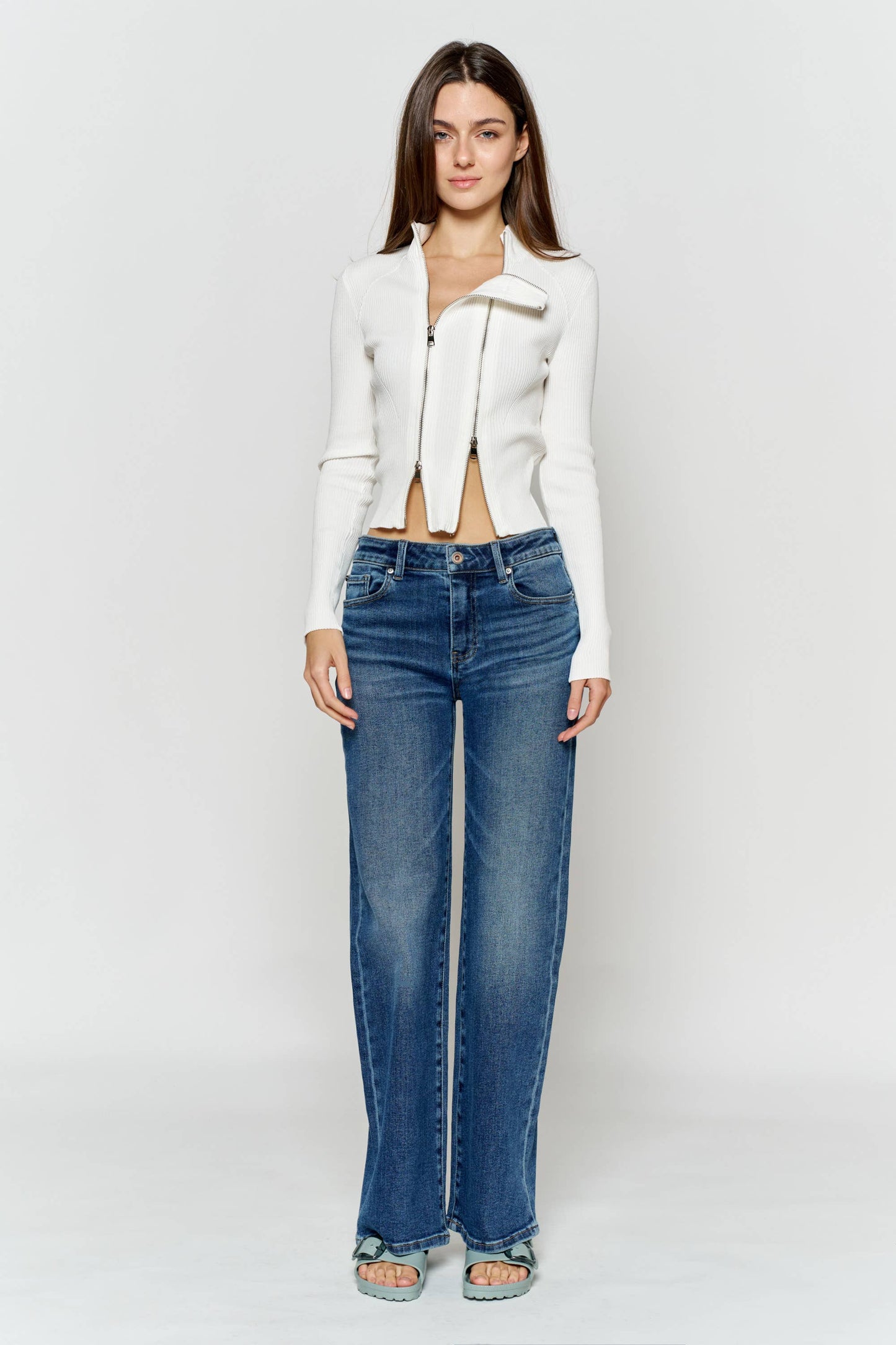 OPEN PACK High Rise Wide Leg Jeans WEP3744