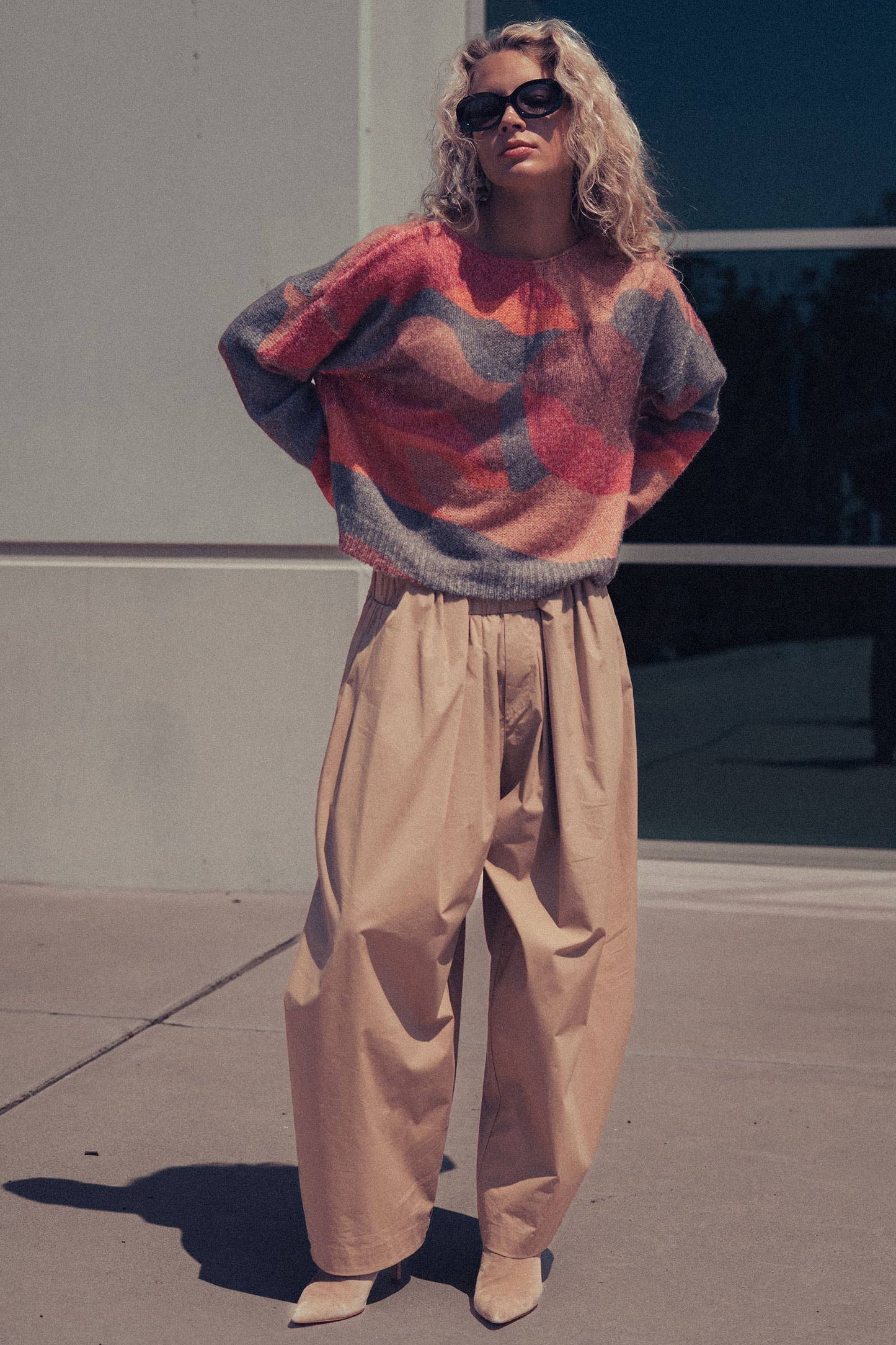 Abstract Knit Sweater