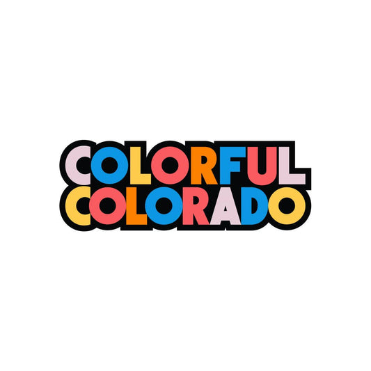 Colorful Colorado 3D Bubble Sticker