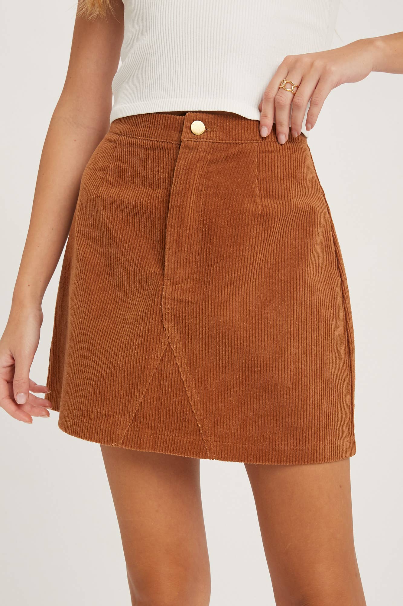 Corduroy Mini Skirt