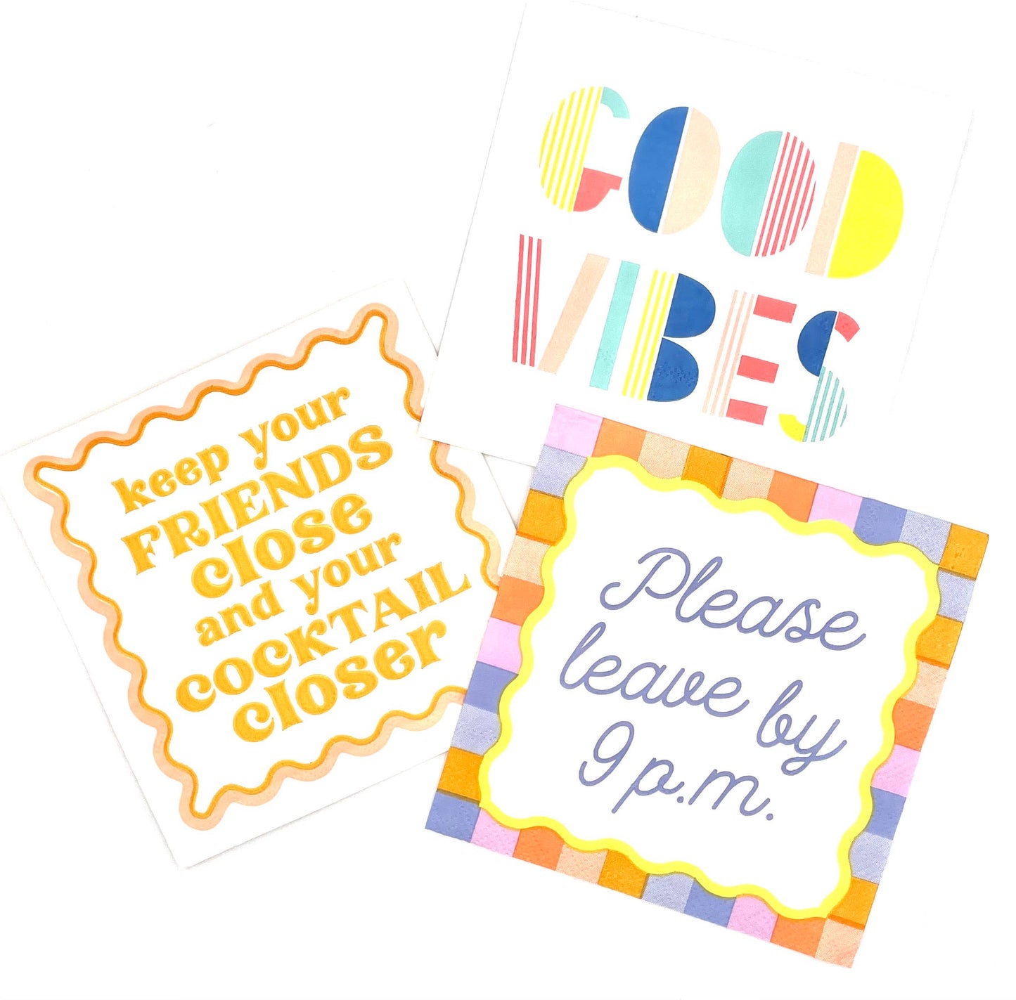 Cocktail Napkins | Good Vibes - 20ct